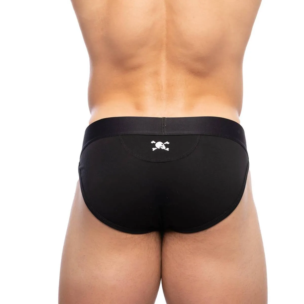 Skull & Bones Just the Bones Brief - Black
