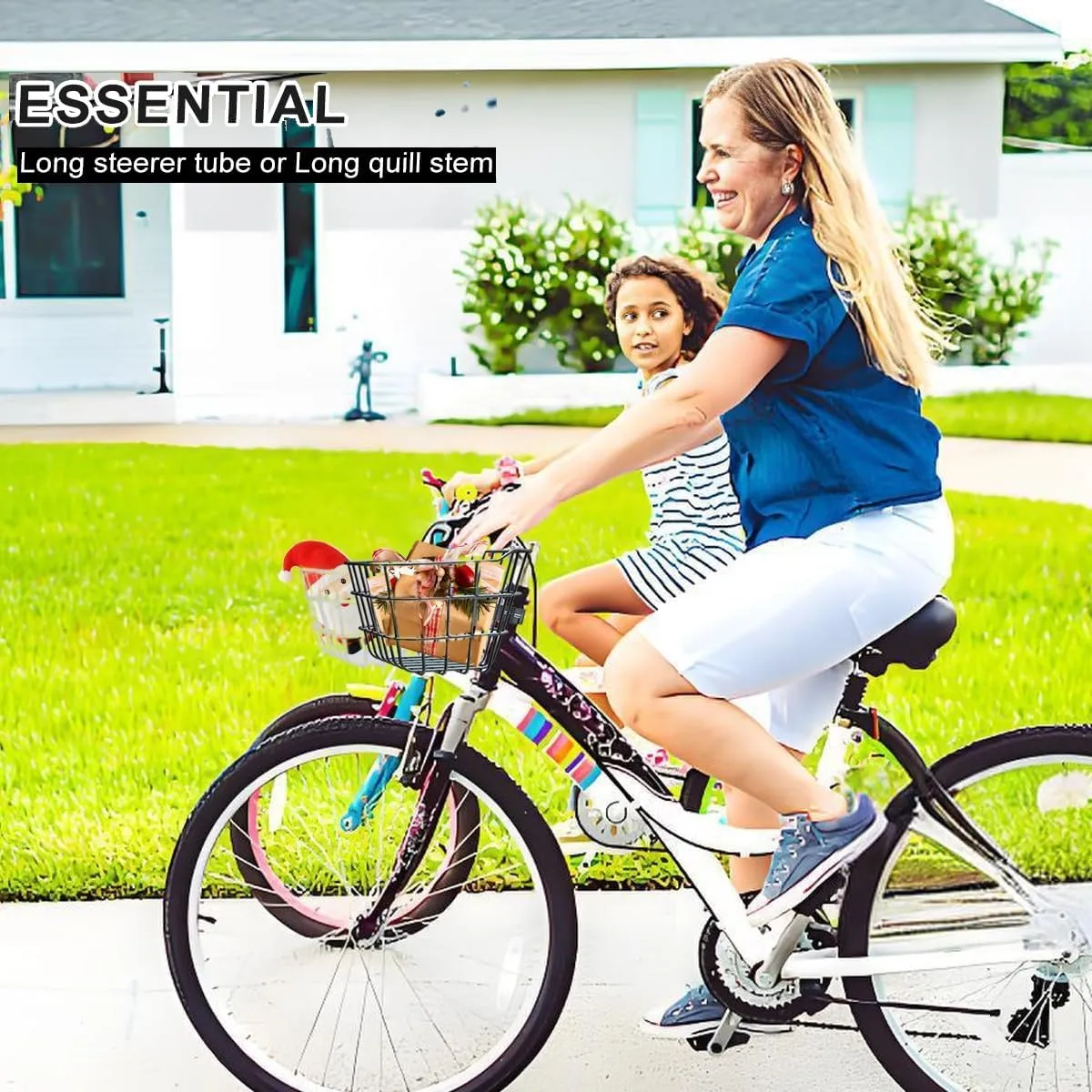 Small Basket for Bike,Electric Bicycle Front Basket with Fixed Holder - Rust-Resistant Accessory for Kids' Scooters & Tricycles, Knee Scooters - 50LB Load Capacity