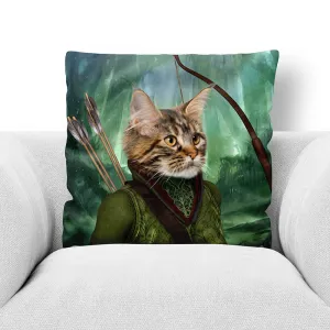 STRAIGHT SHOOTER - CUSTOM PET PORTRAIT THROW PILLOW
