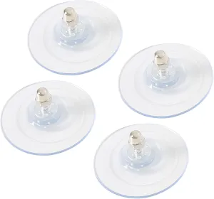 Sunhoo 4 PCS Replacement Suction Cups Only Suitable for Sunhoo Foldable Cat Hammock Perch Series Strong Suction Power Upgraded Silicone Sturdy Stainless Steel Screws 3.3 * 3.3 * 0.9in