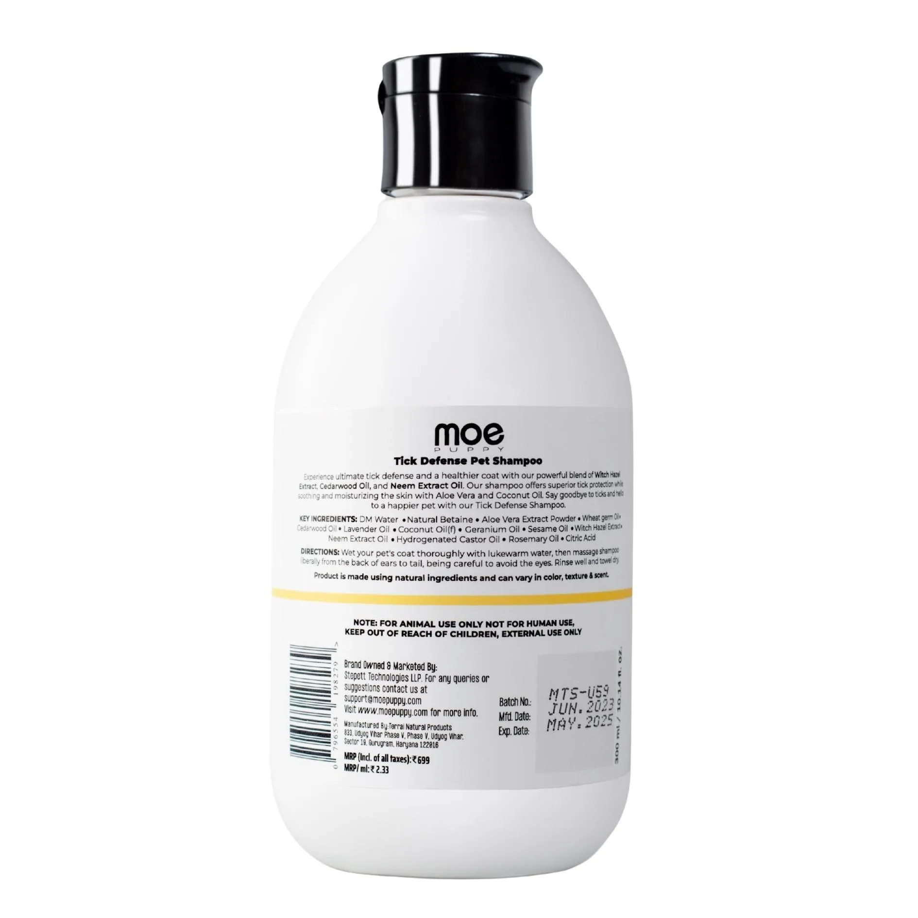 Tick Defense - Tick Free Shampoo for Dogs and Cats
