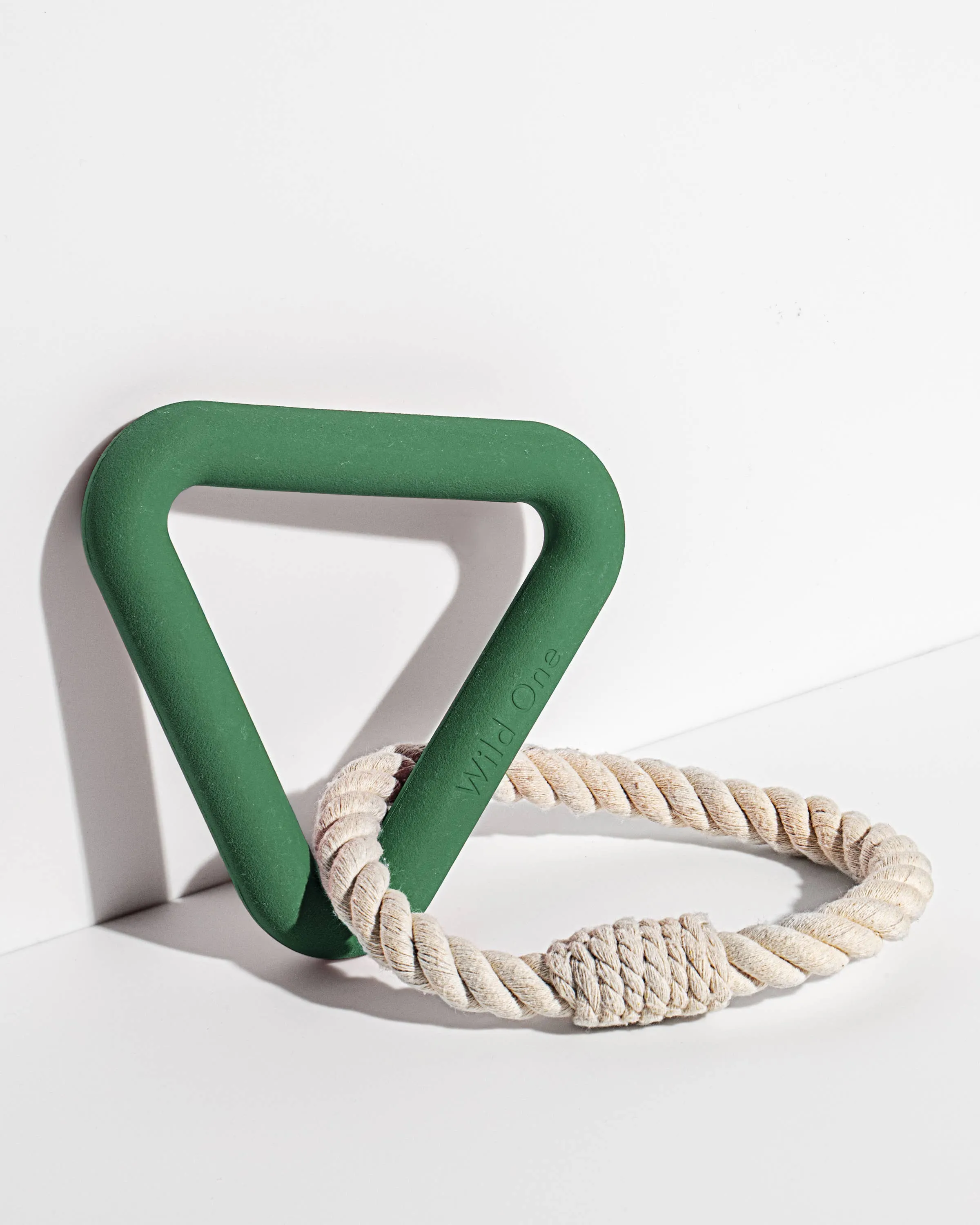 Triangle Tug Dog Chew Toy: SMALL / Strawberry