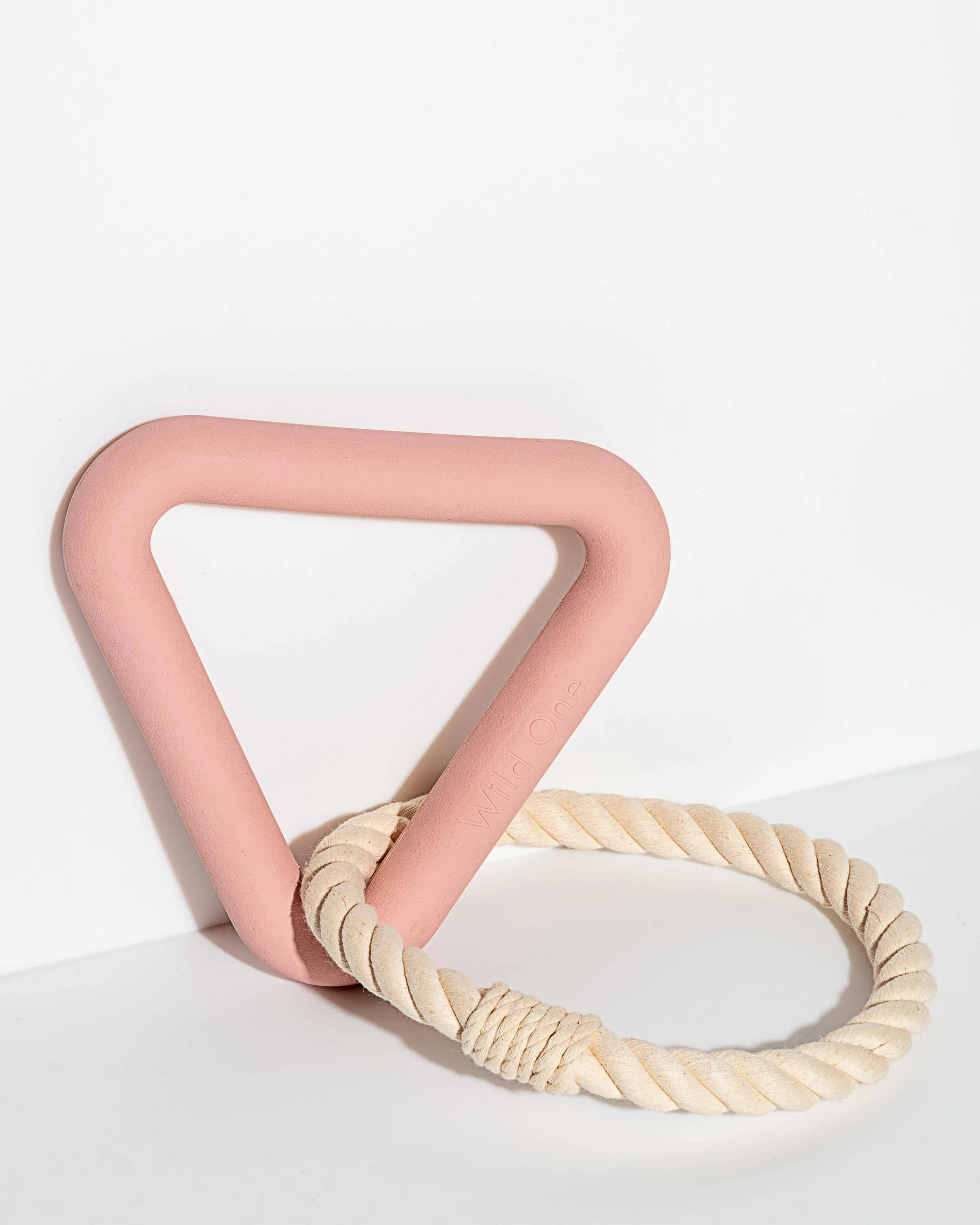 Triangle Tug Dog Chew Toy: SMALL / Strawberry