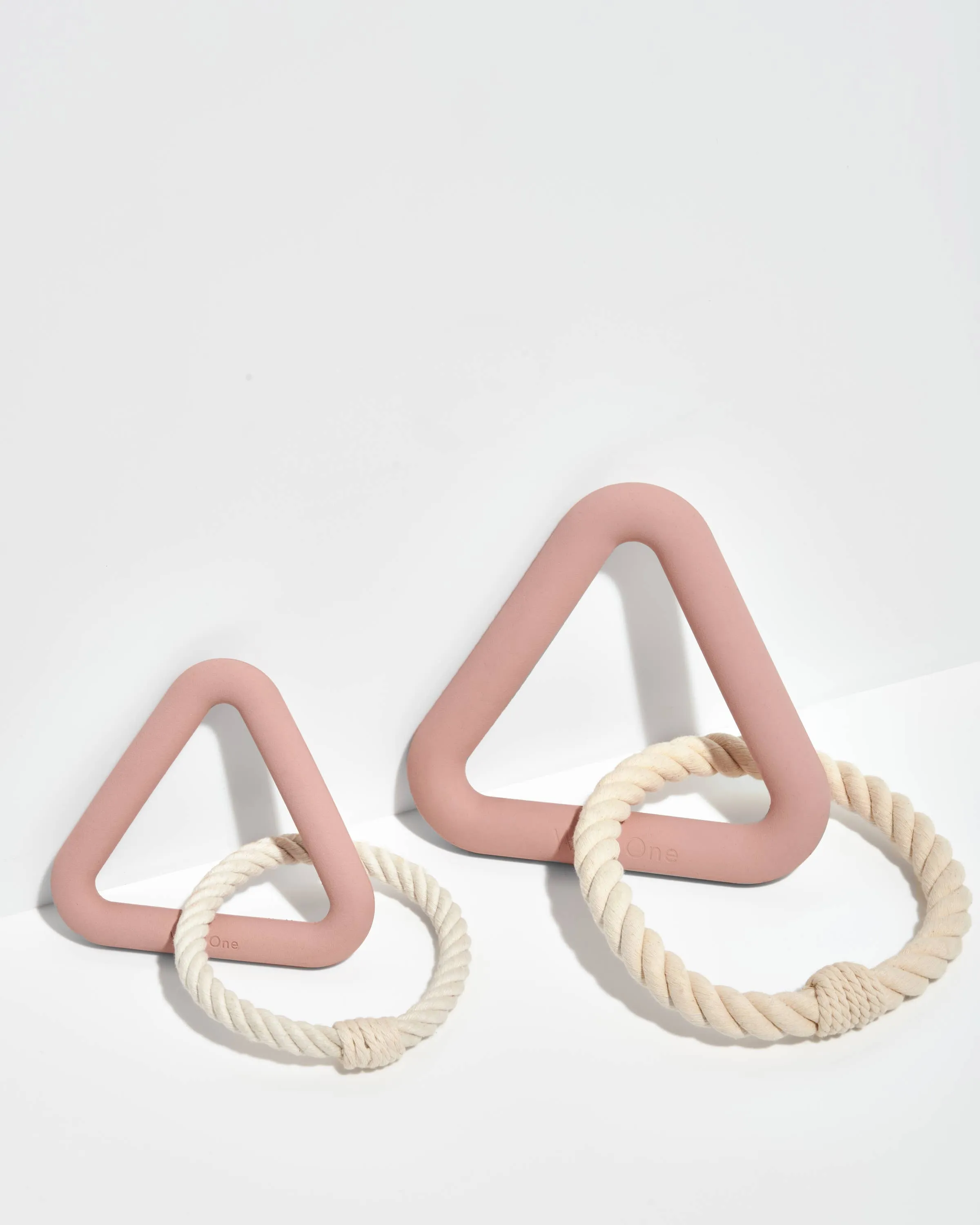 Triangle Tug Dog Chew Toy: SMALL / Strawberry
