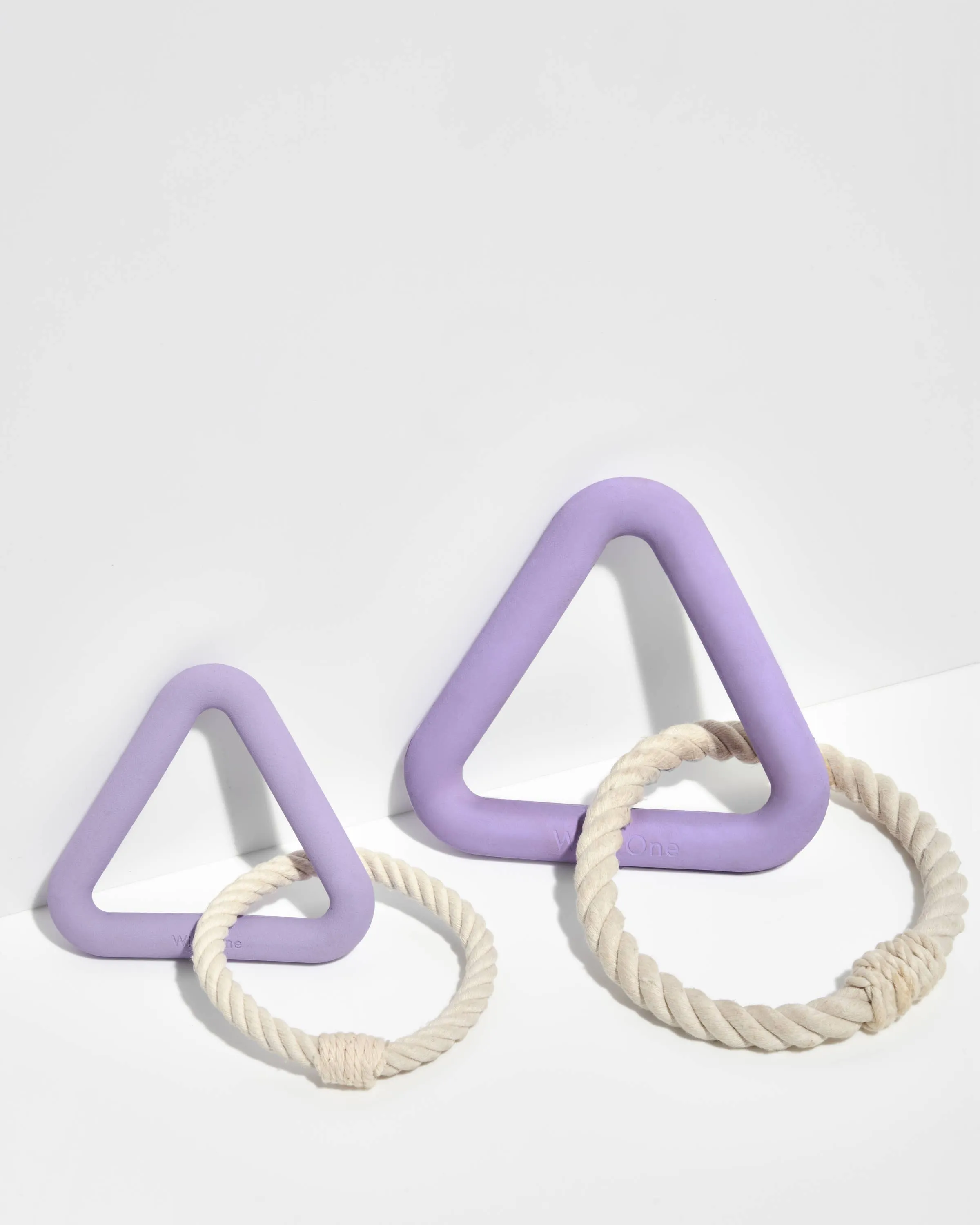 Triangle Tug Dog Chew Toy: SMALL / Strawberry