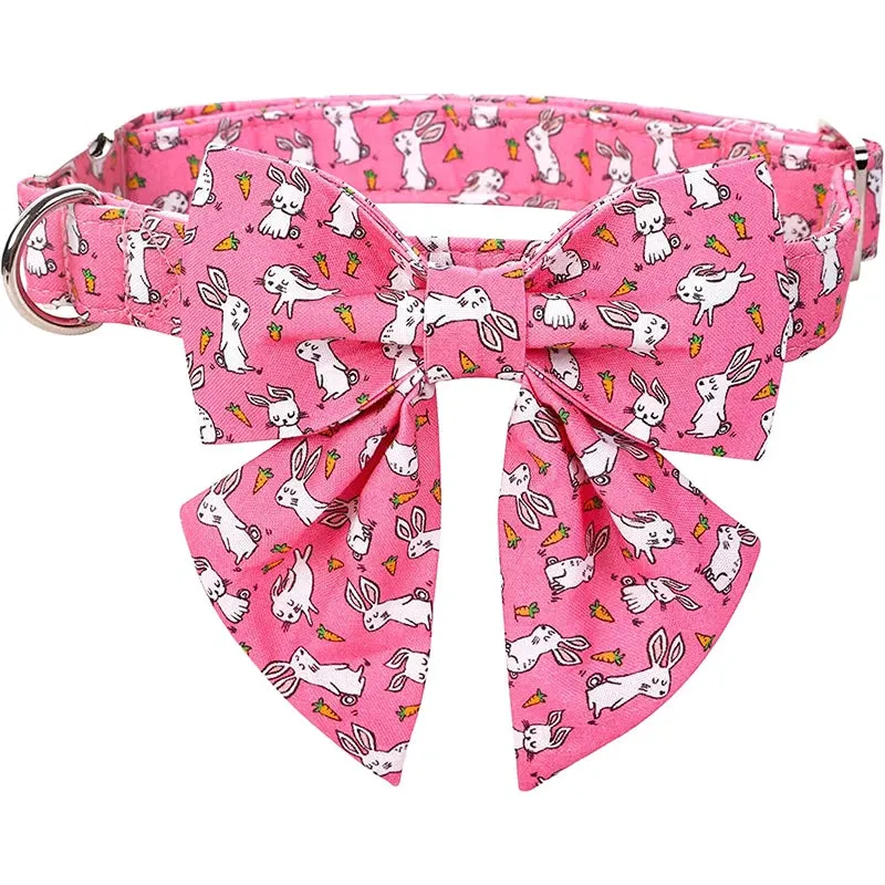 UNIQUE STYLE PAWS Easter Day Dog Collar with Bowtie