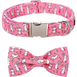 UNIQUE STYLE PAWS Easter Day Dog Collar with Bowtie