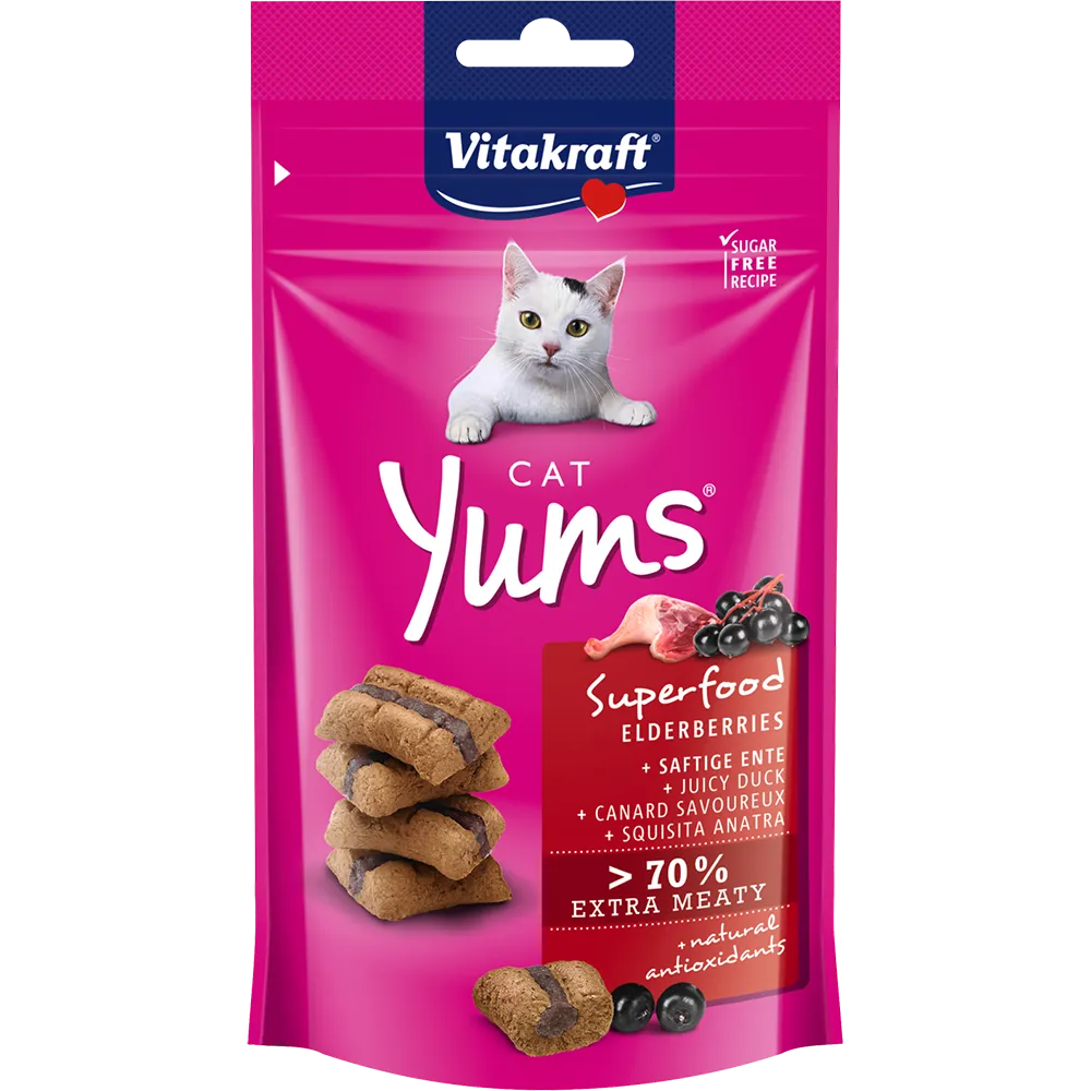 Vitakraft Cat Yums Superfood Duck & Elderberries 40g