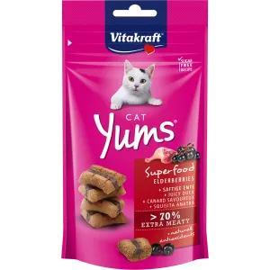 Vitakraft Cat Yums Superfood Duck & Elderberries 40g