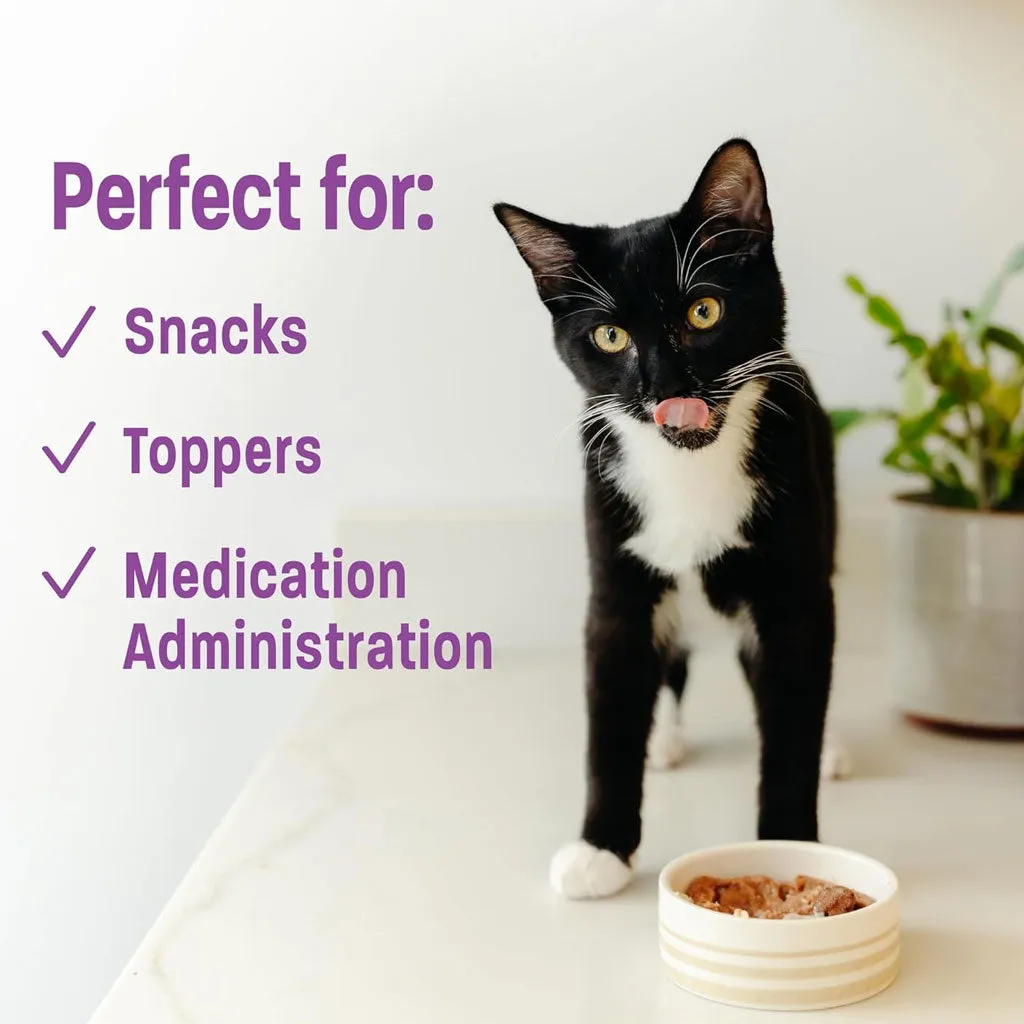 Wellness Lickable Treats Chicken Recipe Natural Treats for Cats, 2.5-oz
