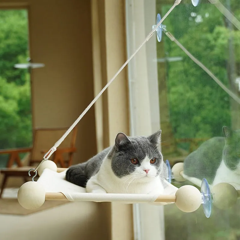 Wood Window Cat Hammock