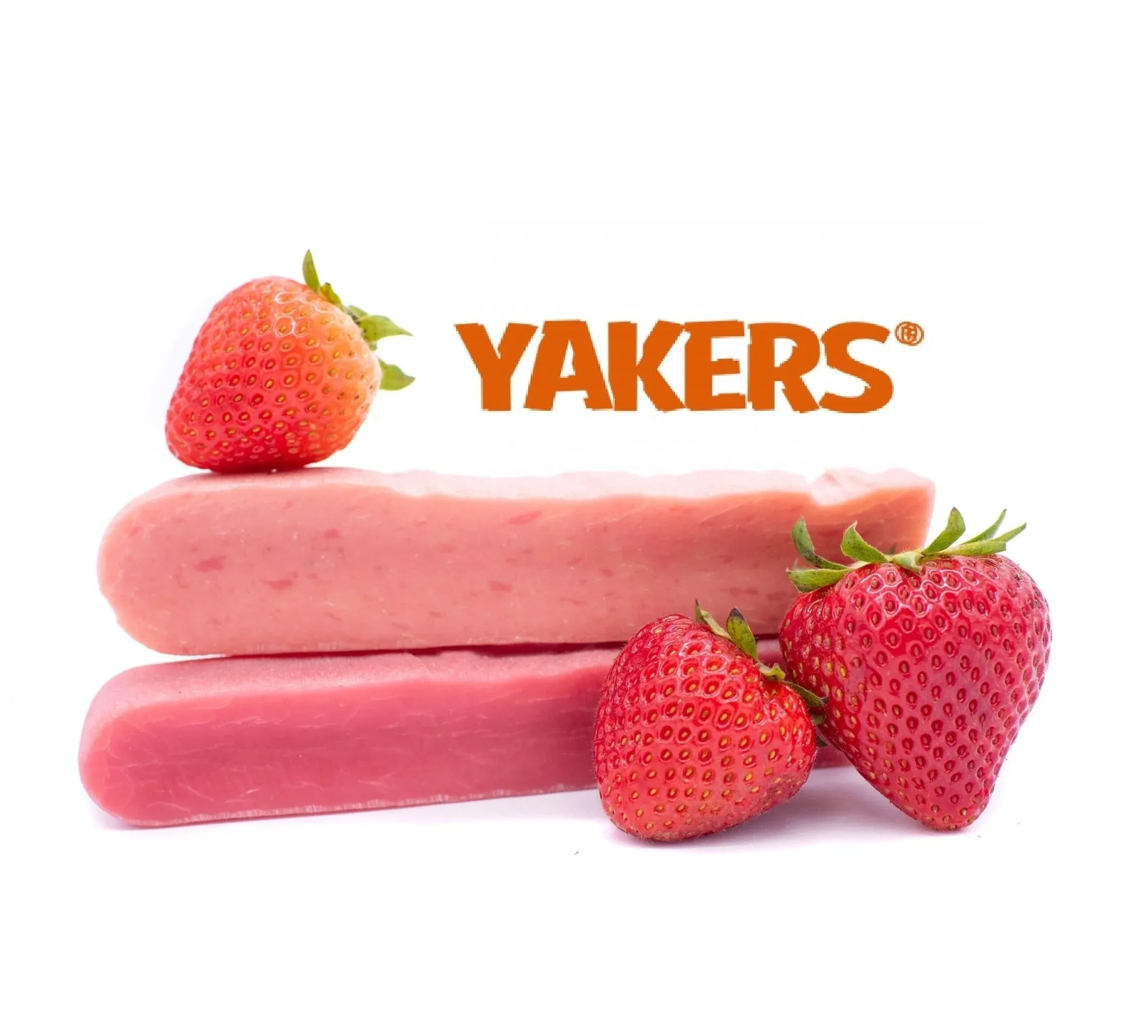 Yakers Strawberry | Himalyan Yak Milk | Hard Cheese Dog Chew - Medium
